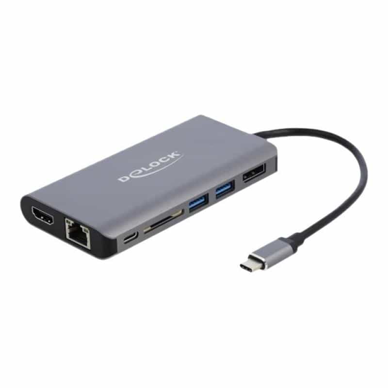 DELOCK USB Type-C Dockingstation 4K - HDMI / DP / USB 3.0 / SD / LAN / PD 3.0