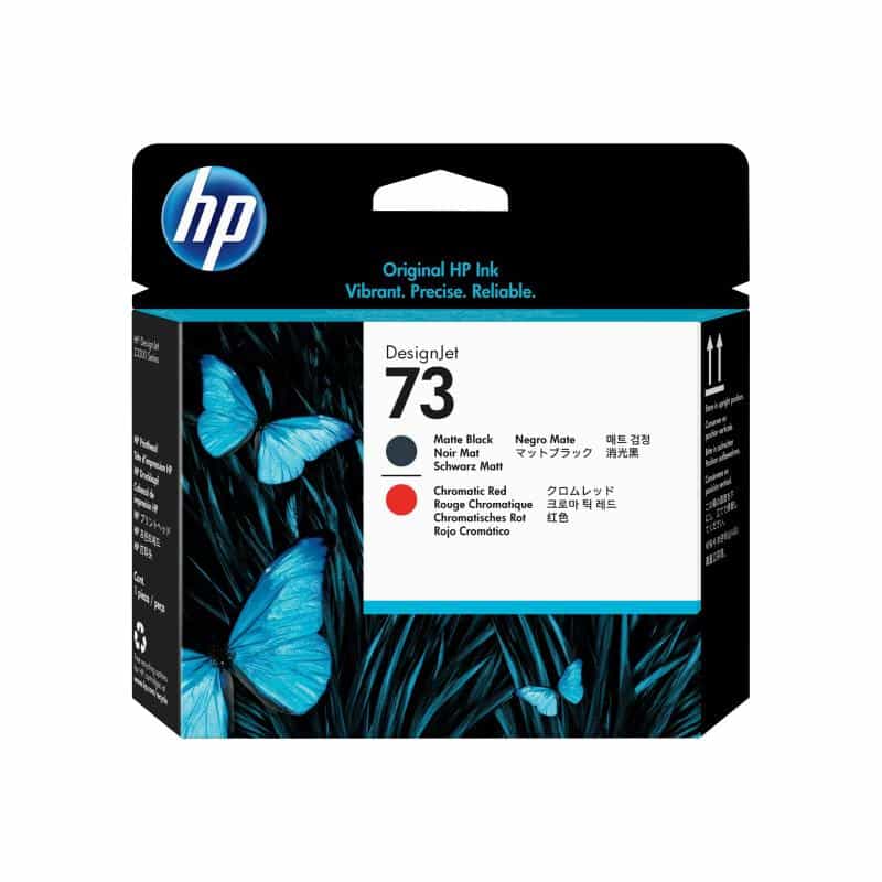 HP 73 mattschwarz, Chromatic Red Druckkopf