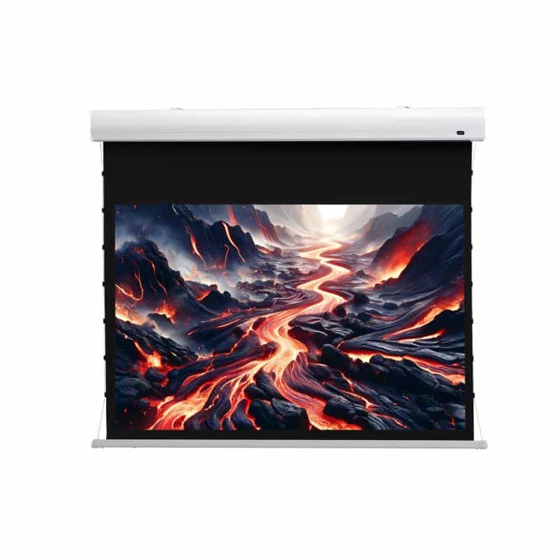 CELEXON HomeCinema Motorleinwand Tension 220 x 124 cm, 100 - MWHT