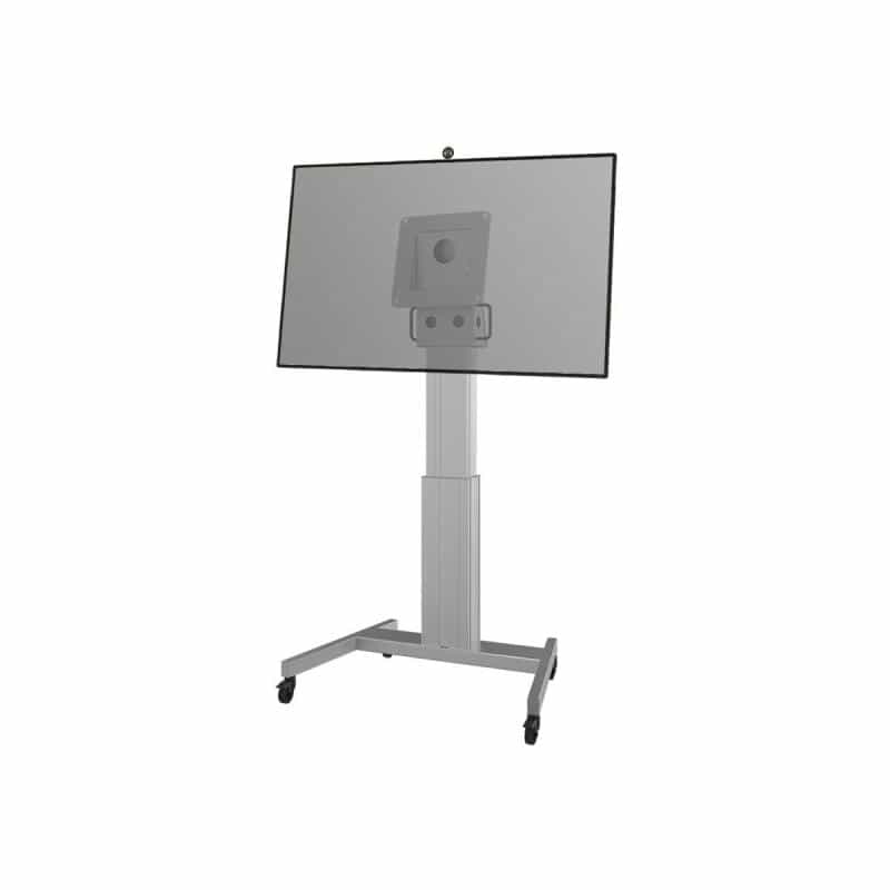 NEOMOUNTS motorisierter Bodenständer für 50" Microsoft Hub 2S(X), Höhenverstellbar - Silber