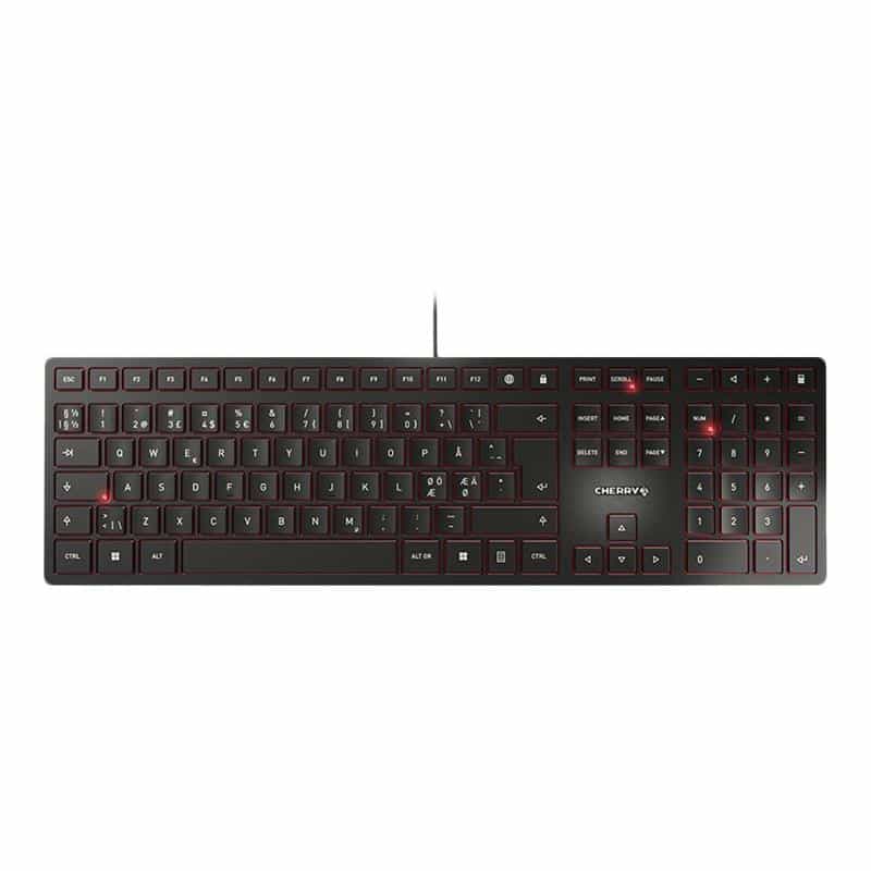 CHERRY TAS KC 6000 Slim Silber  USB Pan Nordic Layout