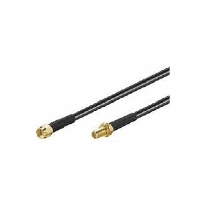 MICROCONNECT Wentronic RP-SMA FM 500 5.0m - RP-SMA - RP-SMA - Männlich/weiblich - Schwarz (51678)