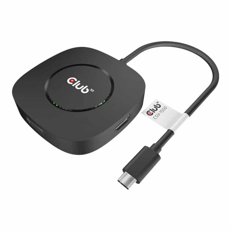 CLUB3D USB-Hub USB 3.2 Typ C > 3x DisplayPort 1.4 retail