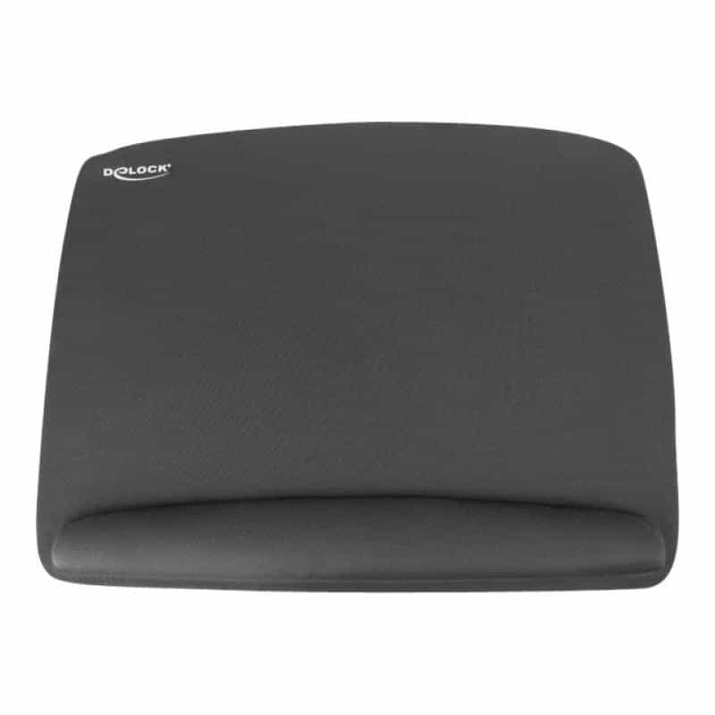 DELOCK Mauspad mit Handballenauflage eckig 420 x 320 mm schwarz (12601) DELOCK Mauspad mit Handballenauflage eckig 420 x 320 mm schwarz (12601)