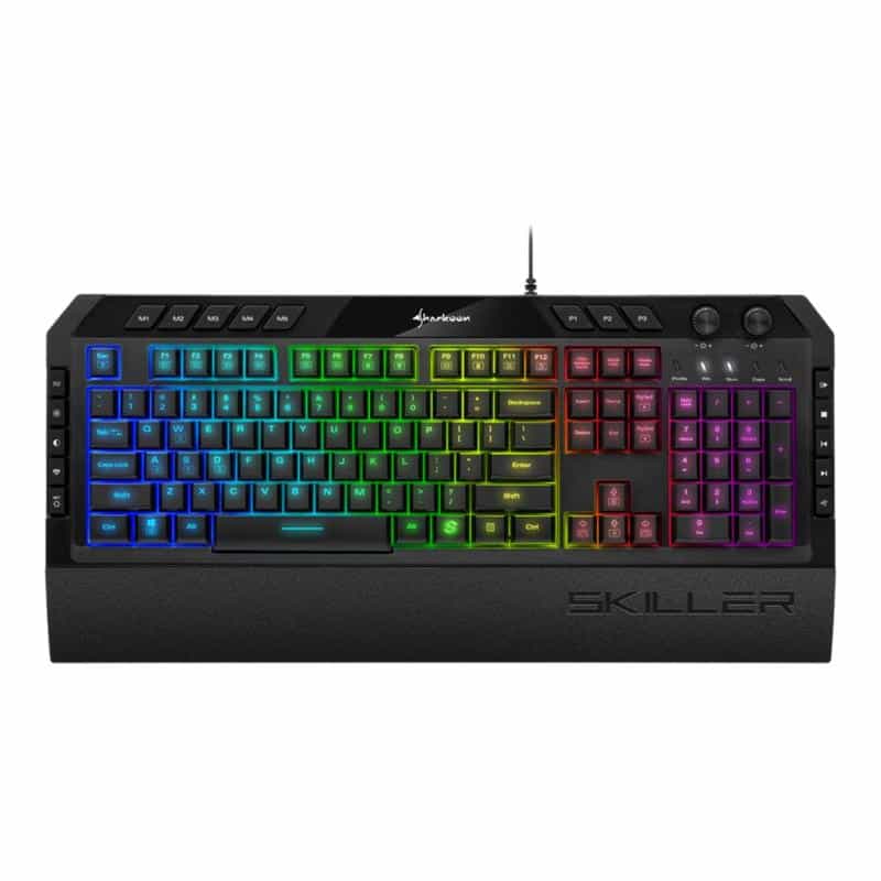SHARKOON SKILLER SGK5 - Tastatur - hintergrundbeleuchtet - USB - Deutsch