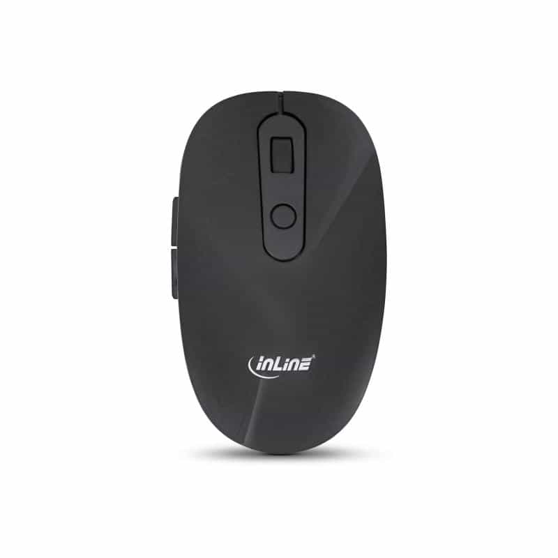INLINE Design Desktop - Tastatur-Maus Set - USB 2,4GHz Funk - DE Layout