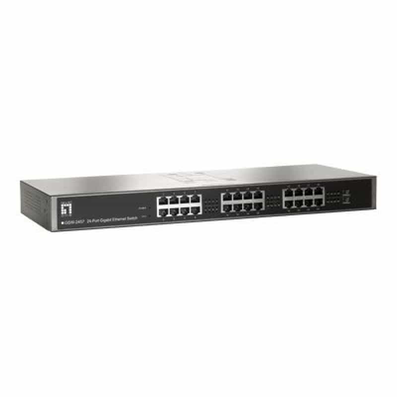 LEVEL ONE LevelOne - GSW-2457 24-Port 19" Unmanaged Gbit Ethernet Switch