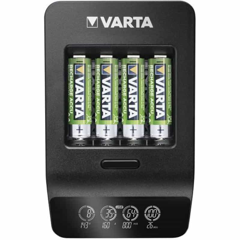 VARTA LCD Smart Charger+ inkl. 4 Akkus 2100 mAh AA
