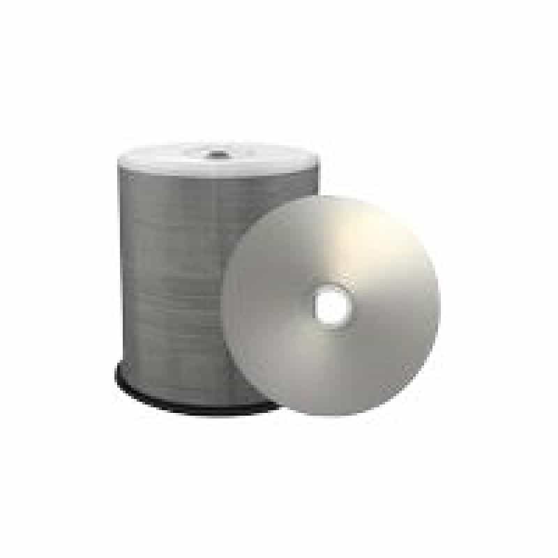 MEDIARANGE CD-R 700MB 100pcs vollflächig bedruckbar silber