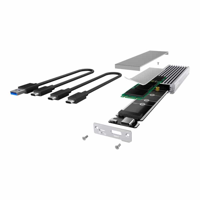 RAIDSONIC M.2 PCIe SSD Aluminiumgehäuse, USB 3.1 Type-C?, M-Key Sockel (IB-1817Ma-C31)