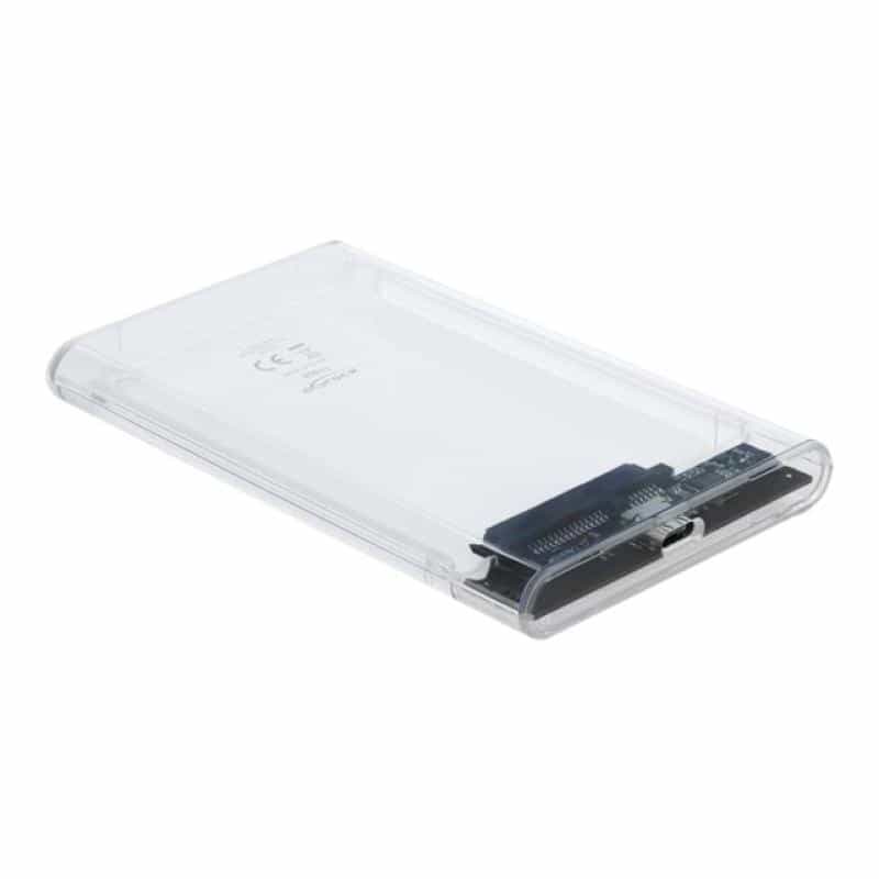 DELOCK Externes Gehäuse für 2.5? SATA HDD / SSD mit SuperSpeed USB 10 Gbps (USB 3.1 Gen 2) (42617)