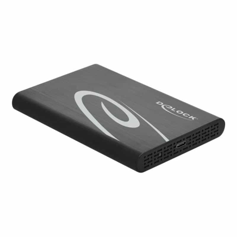 DELOCK Externes Gehäuse für 2.5? SATA HDD / SSD mit SuperSpeed USB 10 Gbps (USB 3.1 Gen 2) (42610)