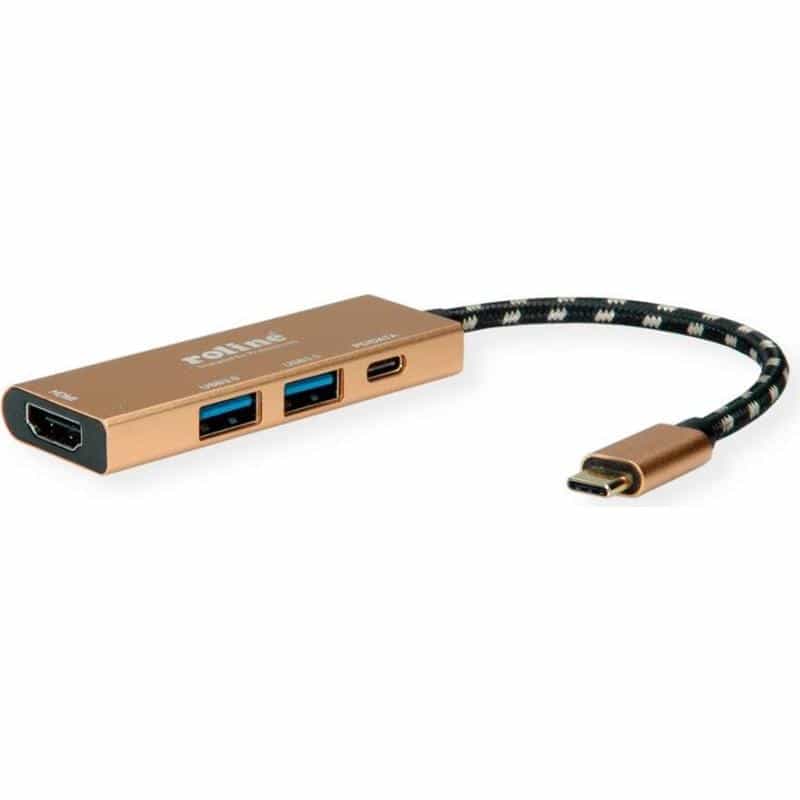 ROLINE GOLD USB Typ C Dockingstation, HDMI 4K, 2x USB 3.2 Gen.1, 1x PD (12.02.1119)