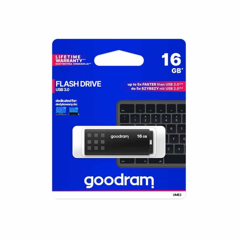 GOODRAM Storage Goodram Flashdrive 'UME3' 16GB USB3.0 Black
