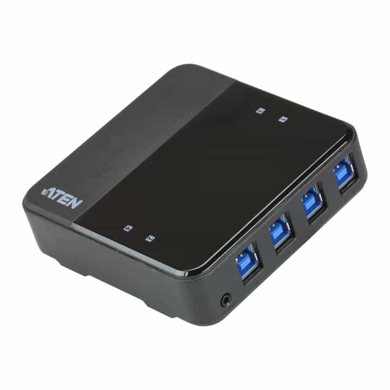 ATEN US3344 - USB-Umschalter für die gemeinsame Nutzung von Peripheriegeräten - 4 x USB 3,1 - Deskto