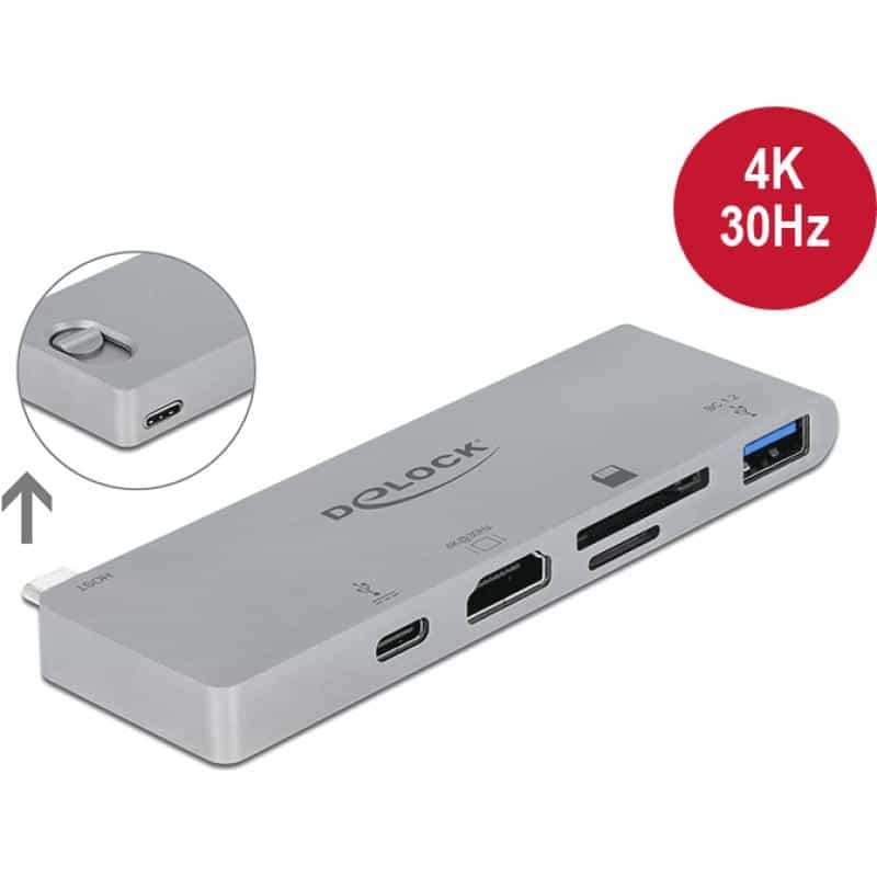 DELOCK Dockingstation für MacBook mit 4K und PD 3.0