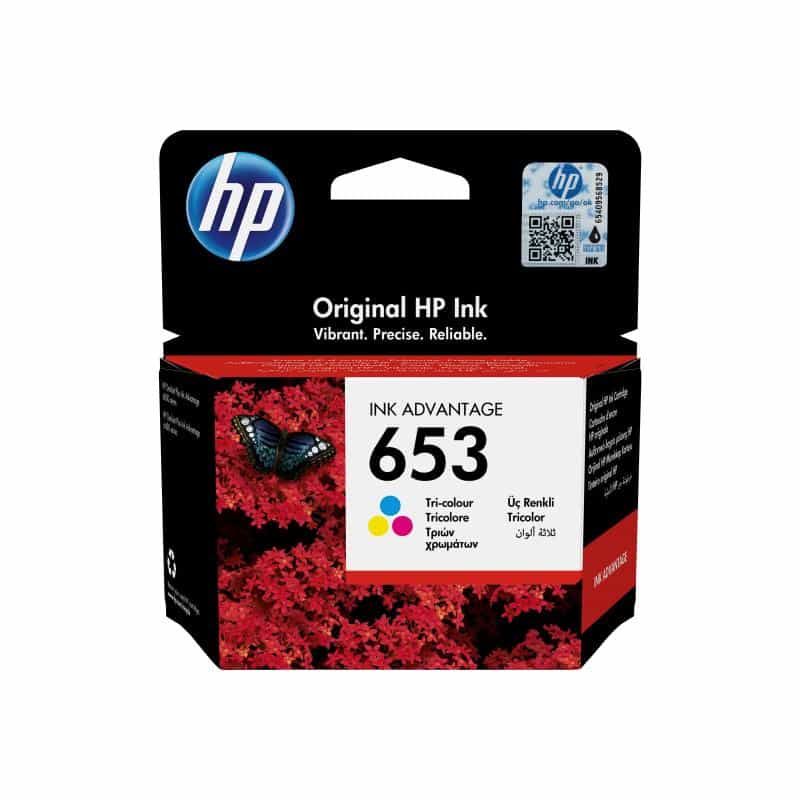 HP 653 TRI-COLOR ORIGINAL INK