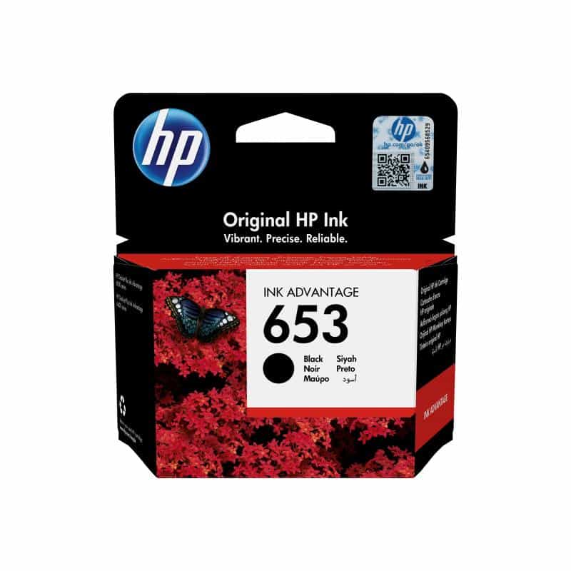 HP 653 BLACK ORIGINAL INK