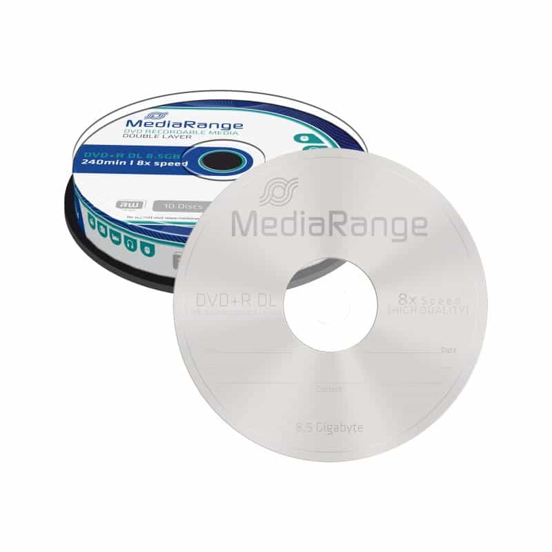 MediaRange DVD+R Double Layer 8x Cake 10