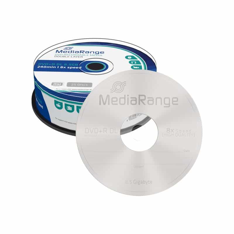 MediaRange DVD+R Double Layer 8x Cake 25
