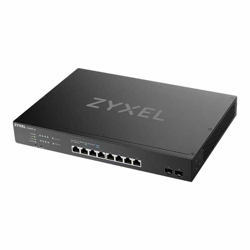 ZYXEL 10, 8-port Multi-Gigabit Smart Managed Switch with 2 SFP+ Uplink