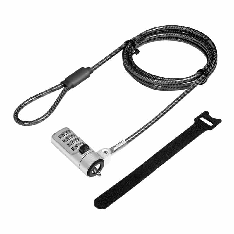 LOGILINK Noble Lock - Sicherheitskabelschloss - Dark Smoke - 2 m