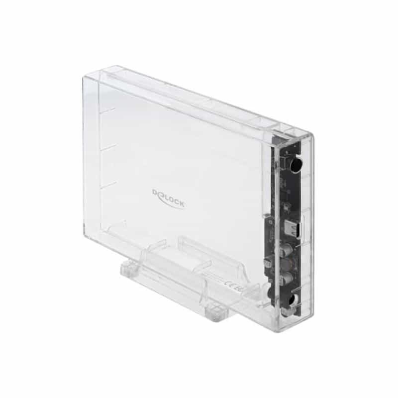 DELOCK External Enclosure for 3.5" SATA HDD with USB Type-C - Speichergehäuse - 3.5" (8,9 cm) - SATA