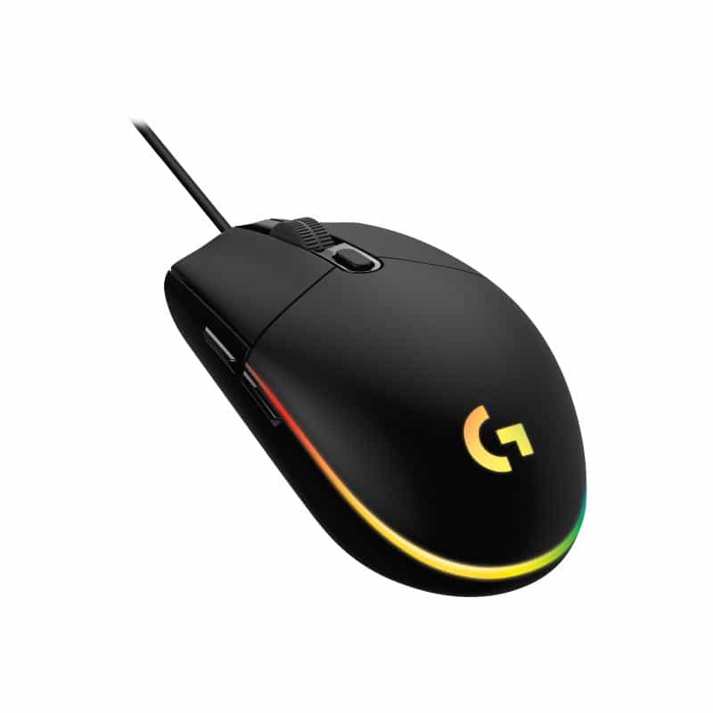 LOGITECH Gaming Mouse G203 LIGHTSYNC - Maus - optisch - 6 Tasten - kabelgebunden - USB - Schwarz