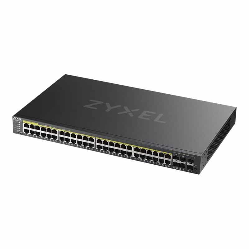 ZYXEL Switch GS2220-50HP 44Port+ 4xSFP/Rj45+ 2xSFP PoE+ 375W