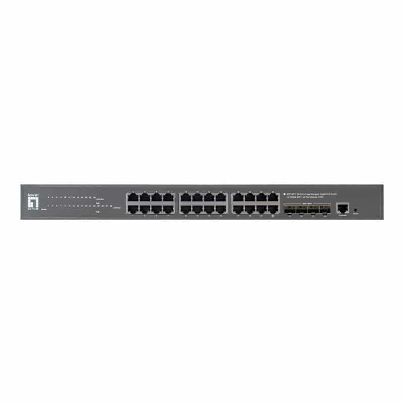 LEVEL ONE Switch 28x GE GTP-2871      4xGSFP     400W 24xPoE