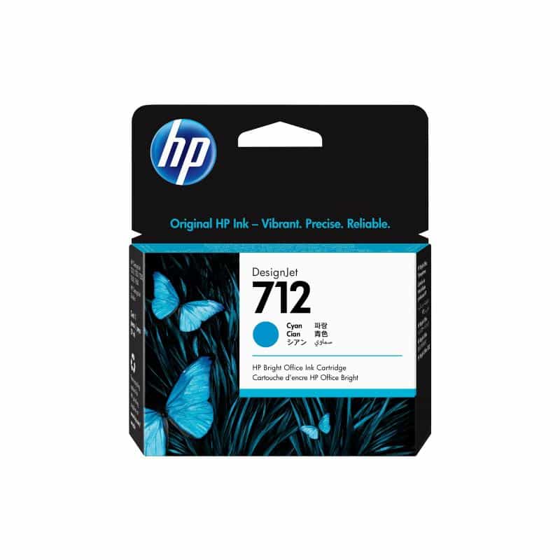 HP 712 29-ml Cyan DesignJet Ink Cartridge