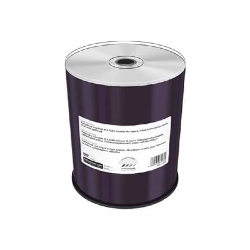 MEDIARANGE DVD+R 4.7GB 100pcs 16x silber voll bedruckbar
