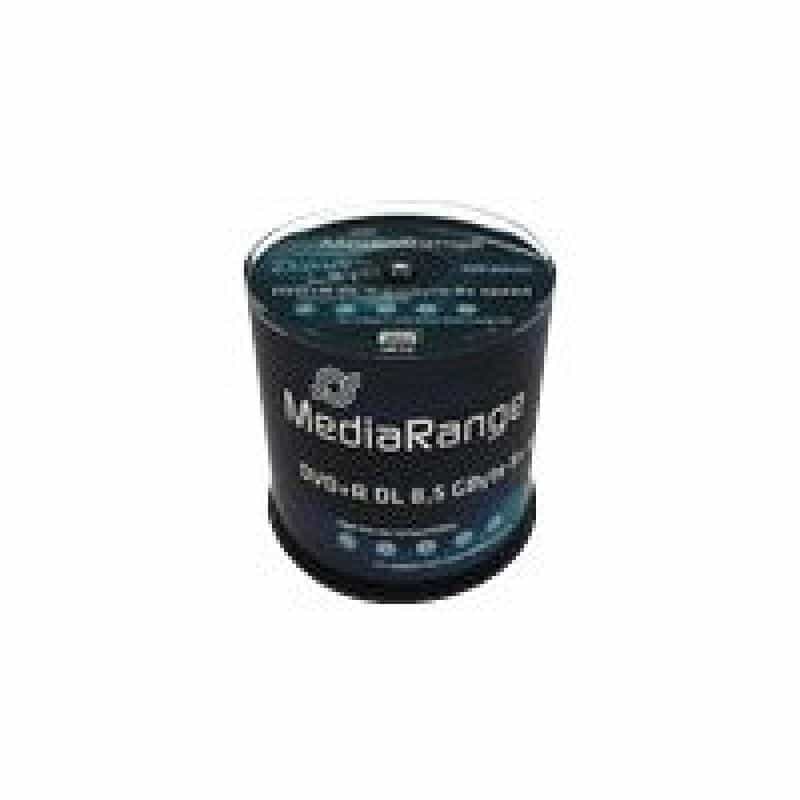 MEDIARANGE DVD+R 8.5GB 100pcs 8x Double Layer voll bedruckba MEDIARANGE DVD+R 8.5GB 100pcs 8x Double Layer voll bedruckba