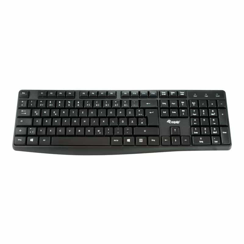 EQUIP Kabelgebundene USB Keyboard schwarz, spanish
