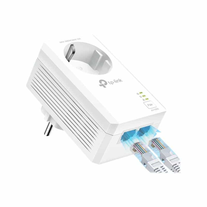 TP-LINK AV1000 2-Port Gigabit Passthrough Powerline Starter Kit