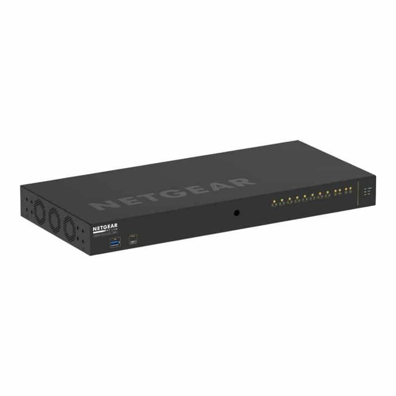 NETGEAR 12-Port AV Line M4250-10G2XF-PoE+ 8x1G PoE+ 240W 2x1G 2xSFP+ Managed Switch