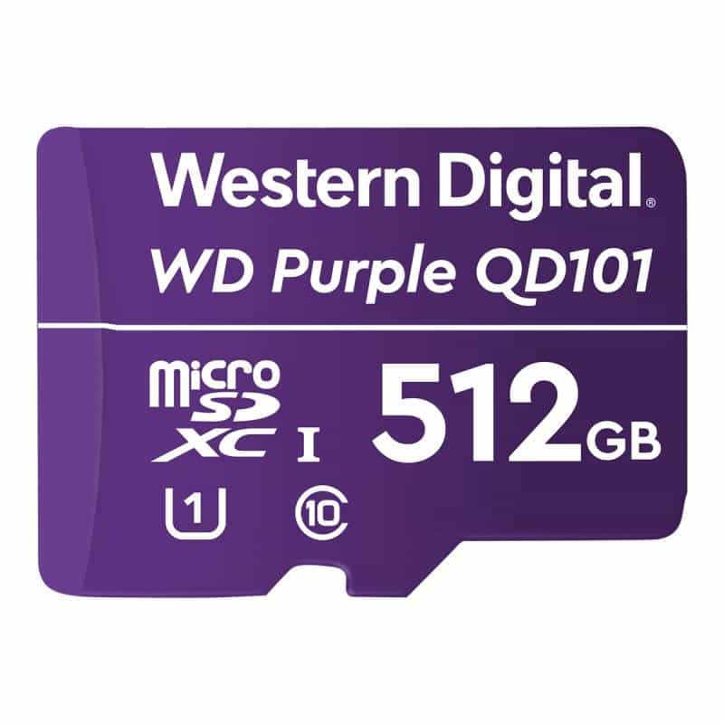 WESTERN DIGITAL WD PURPLE QD101 MICROSD 512GB
