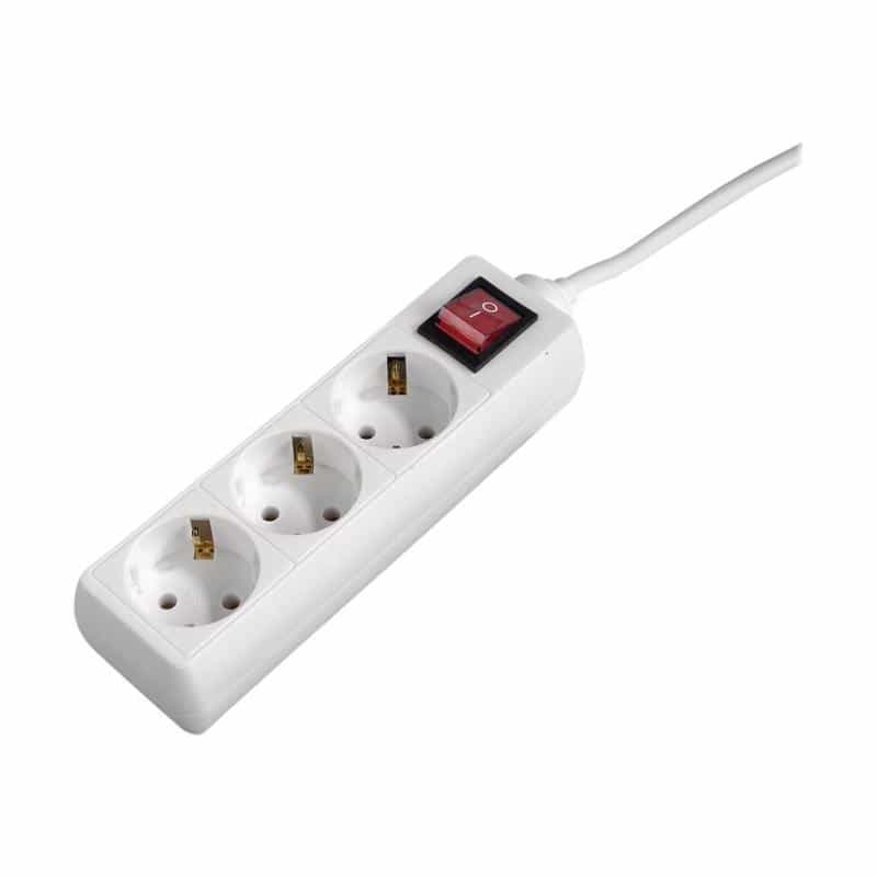 HAMA 3-Socket Multiple Socket Outlet with Switch and Childproof Lock - Verlängerungsschnur - Ausgang