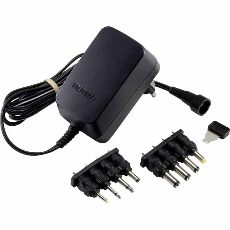 CONRAD VOLTCRAFT USPS-1000N Steckernetzteil, einstellbar 3 V/DC, 4.5 V/DC, 5 V/DC, 6 V/DC,