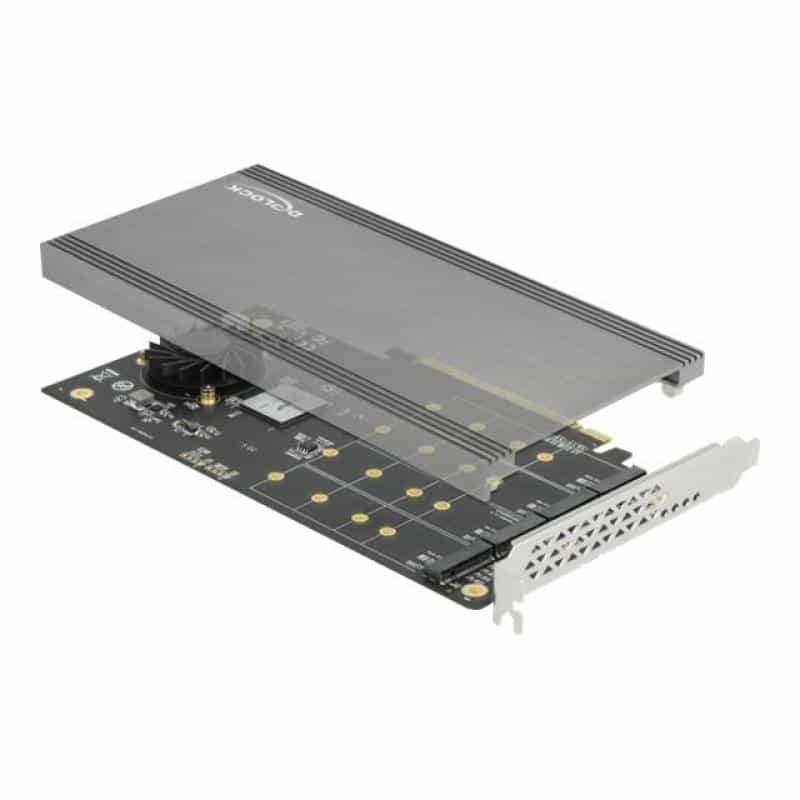 DELOCK PCIe x16>4x int. NVMe M.2 Key M. | 89044