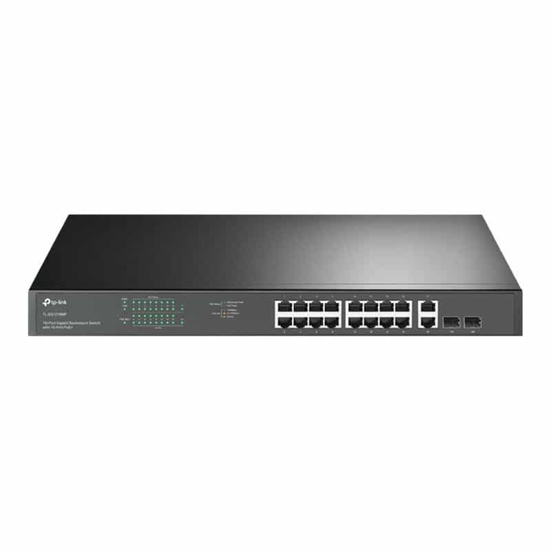 TP-LINK 18-Port Gigabit Rackmount  Switch with 16-Port PoE+