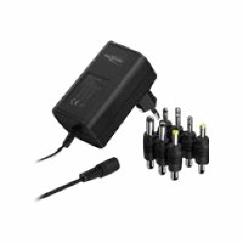 ANSMANN 1201-0022 Steckernetzteil, einstellbar 12 V/DC, 9 V/DC, 7.5 V/DC, 6 V, 4.5 V