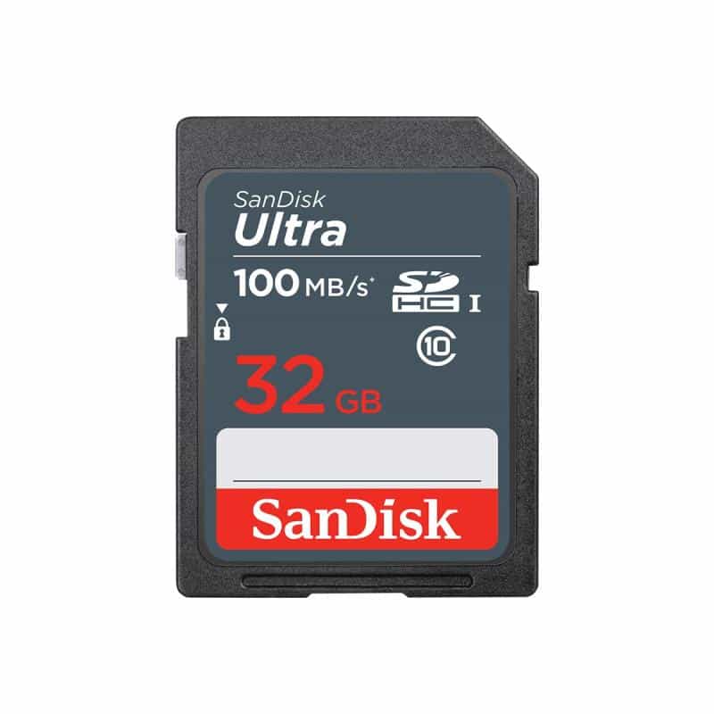 SANDISK Ultra 32GB SDHC Mem Card 100MB/s