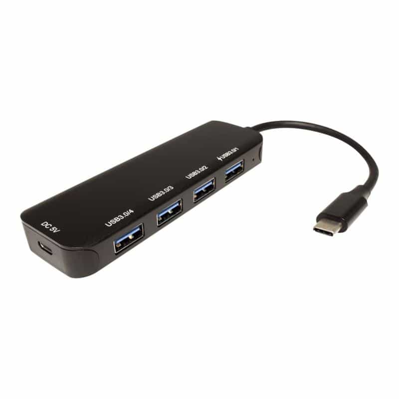 VALUE USB 3.2 Gen 1 Hub, 4fach, Typ C Anschlusskabel