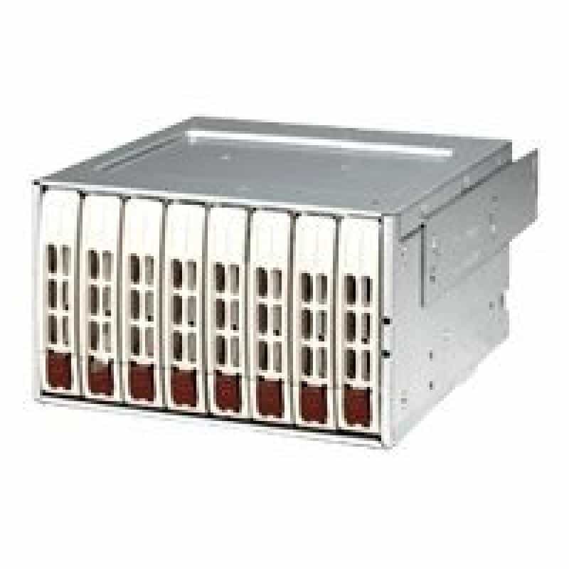 8x 2.5" Mobil Rack, SAS, 2x 5.25" beige - 1 Expander Chip