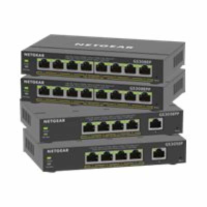 NETGEAR GS305EPP 5-Port-Gigabit-Ethernet-Hochleistungs-PoE + Smart Managed Plus-Switch, PoE Budget 1
