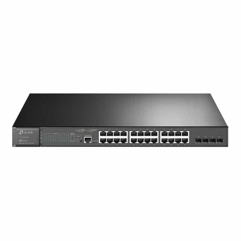TP-LINK JetStream? 28-Port Gigabit L2 Managed Switch with 24-Port PoE+
