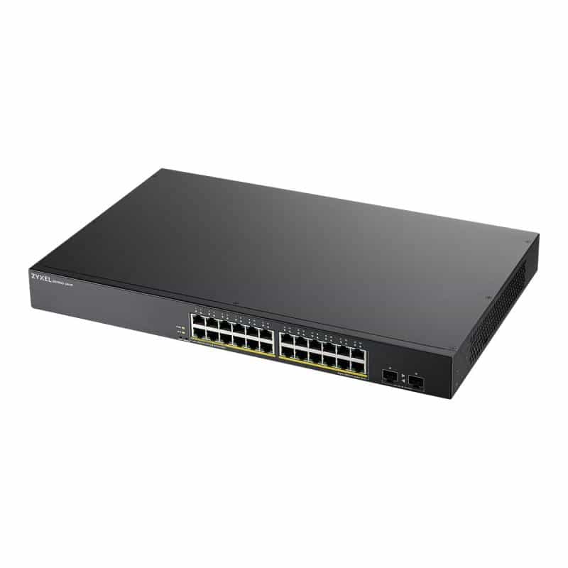ZYXEL GS1900-24HP v2 24-port GbE L2 PoE Smart Switch rackmount 170 Watt