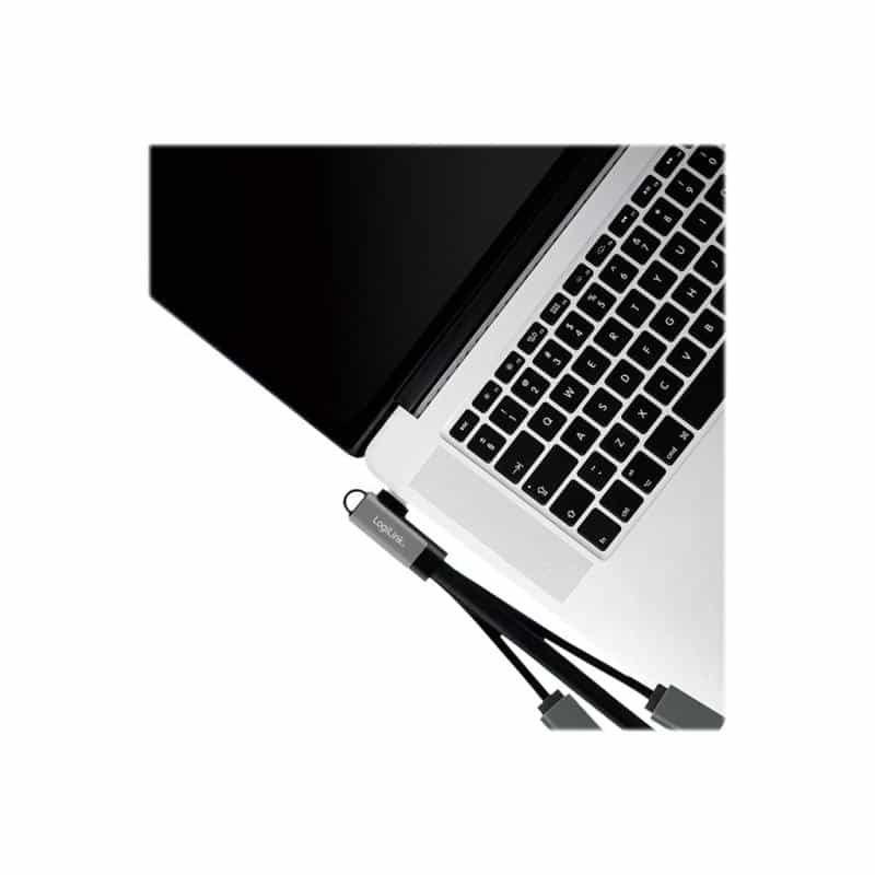 LOGILINK USB HUB 3-Port,2xUSB2.0AF + 1xUSB3.0AF,gewink.Steck