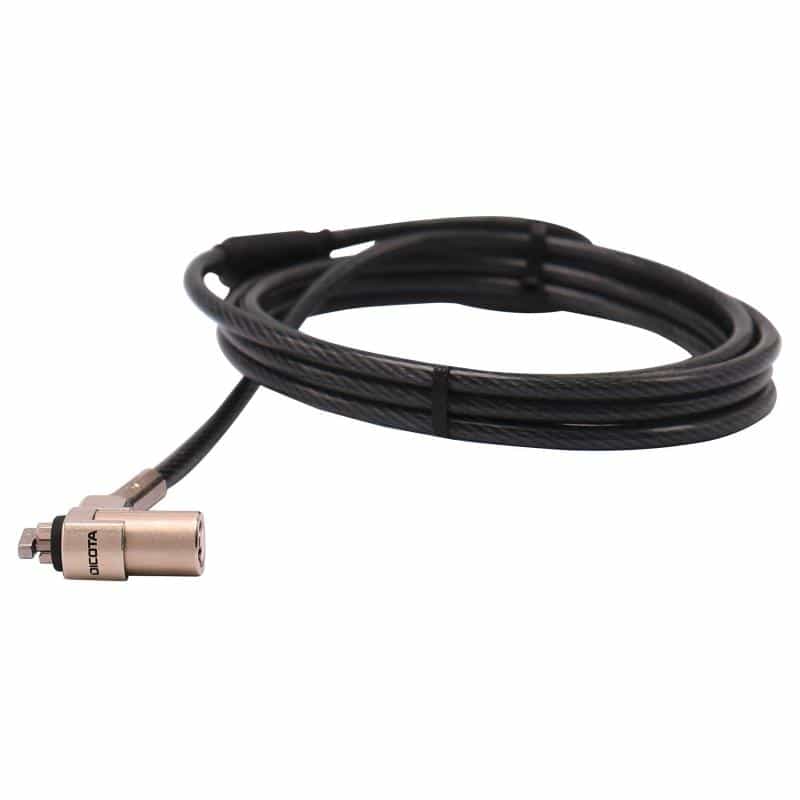 DICOTA Security Cable T-Lock Ultra SlimV2, masterkeyed,3x7mm